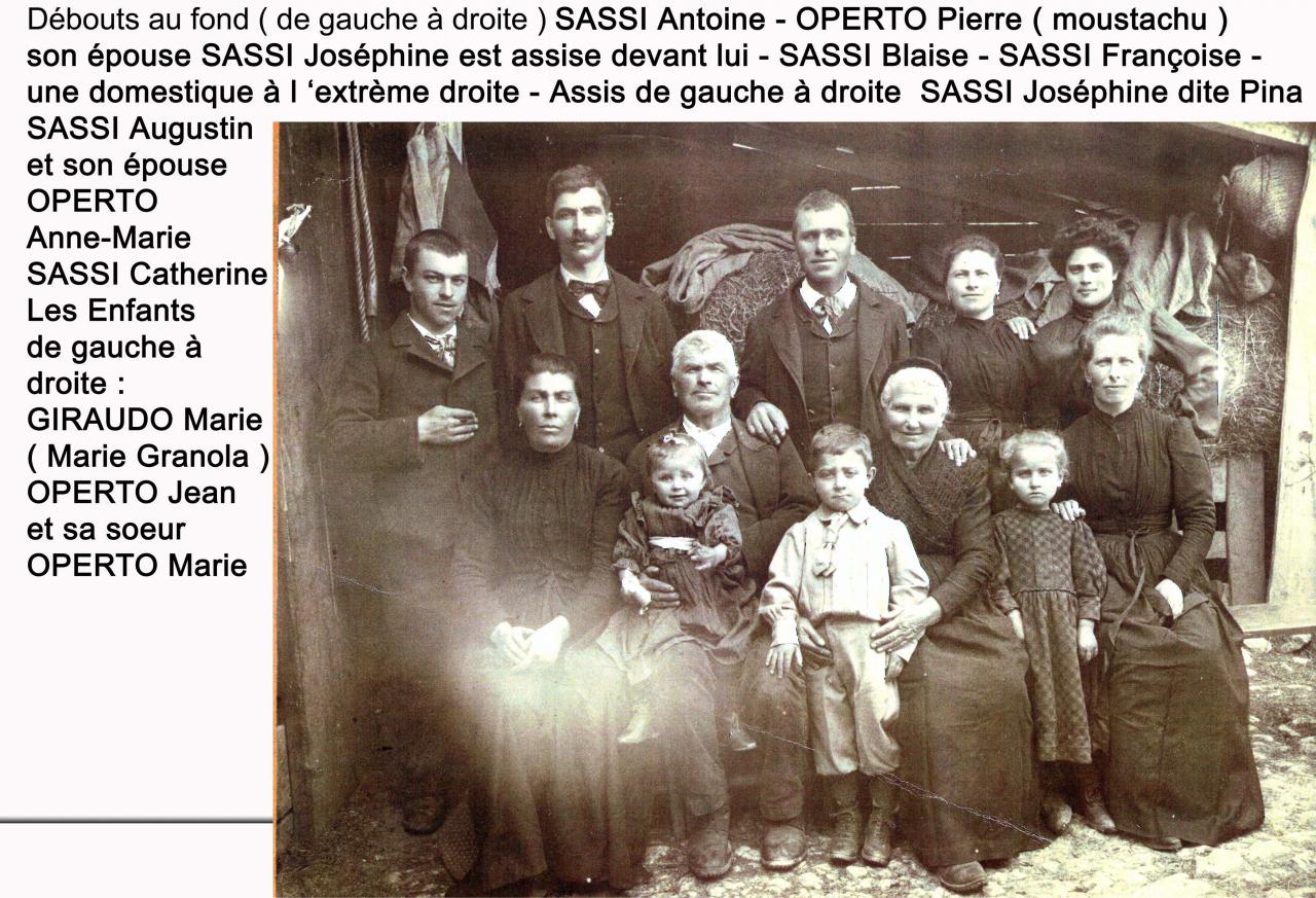 Familles Operto - Sassi - Collection François Galvagno
